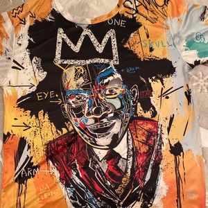 Goldfish Abstract Hippie shirt L